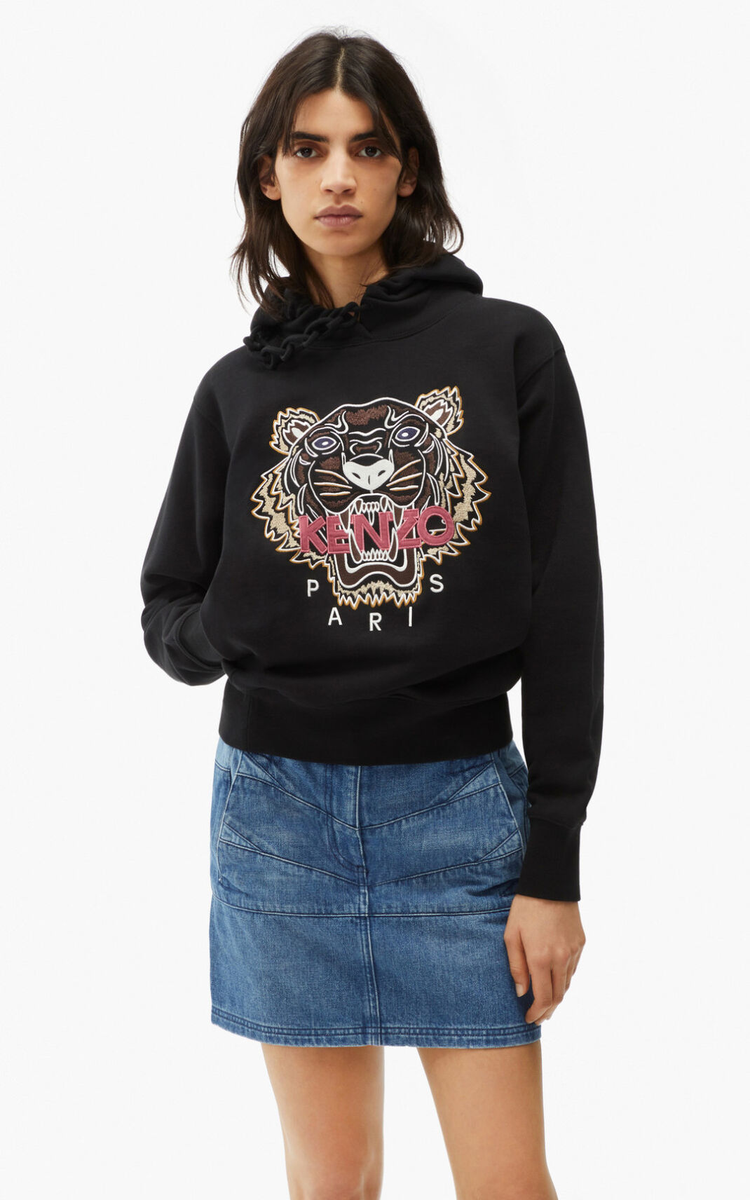 Kenzo Tiger Ženska Puloverji S Kapuco Črna SI-9688195